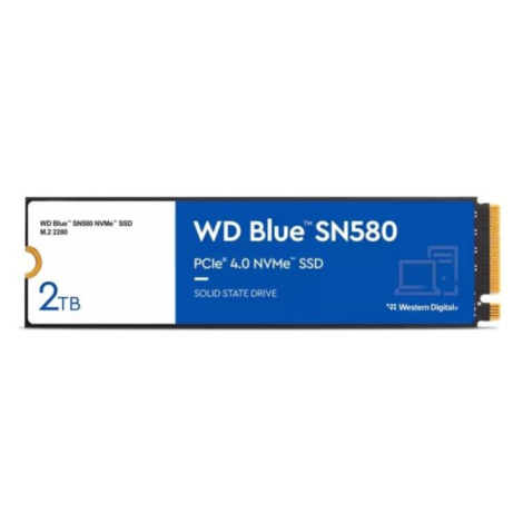 WD BLUE SSD NVMe 2TB PCIe SN580,Gen4 , (R:4150, W:4150MB/s) Western Digital