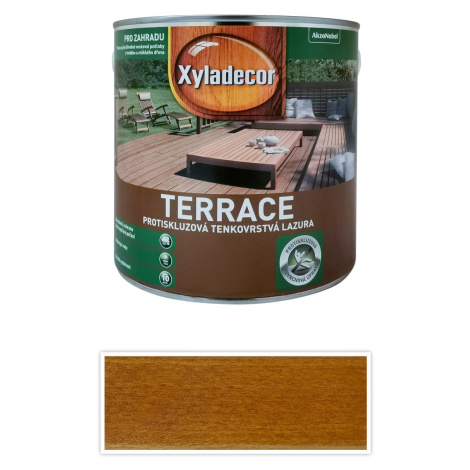 XYLADECOR Terrace - protiskluzová tenkovrstvá lazura na dřevěné terasy 2.5 l Borovice