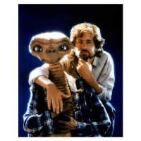 Fotografie Steven Spielberg and E.T., 30 × 40 cm