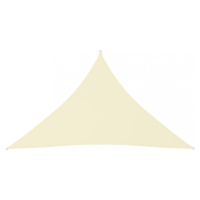 Stínící plachta trojúhelníková 5 x 5 x 6 m oxfordská látka Dekorhome Hnědá,Stínící plachta trojú