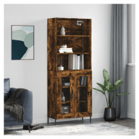 vidaXL Skříň highboard kouřový dub 69,5 x 34 x 180 cm kompozitní dřevo