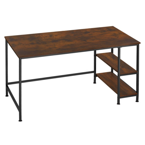tectake 404423 počítačový stůl canton 120x60x75,5cm - Industriální dřevo tmavé, rustikální - Ind