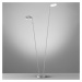FISCHER & HONSEL LED stojací lampa Dent stmívací, CCT, 2 x 8W, nikl
