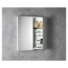 Sapho NEON koupelnová galerka, oboustranné zrcadlo, 600x665mm, bílá 501.200.0