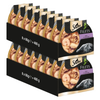 Filety Sheba Feine Filets 16 ks (16 × 60 g) - kuřecí s krevetami