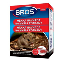 BROS Rodenticid - měkká návnada na myši a potkany, 150 g
