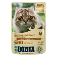 Bozita Pouch kousky v omáčce s vysokým podílem kuřecího masa 12 × 85 g