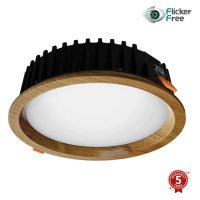 APLED APLED - LED Podhledové RONDO WOODLINE LED/12W/230V 3000K pr. 20 cm dub masiv