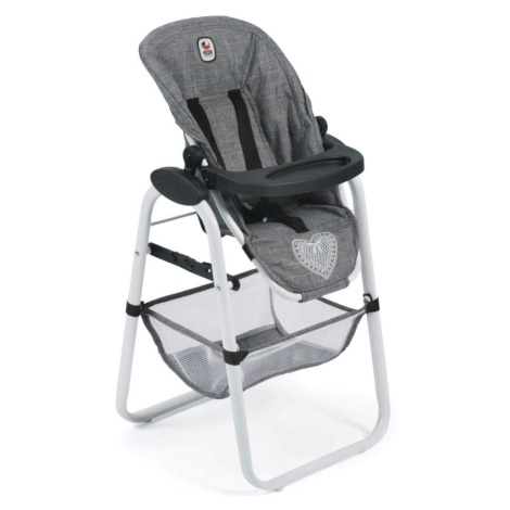 Bayer Chic Jídelní židlička pro panenku - Jeans šedivá CHIC 2000 BAYER