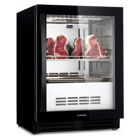 Klarstein Steakhouse Pro 98 Onyx, lednice na zrání masa, 98 l, 1 zóna, 1-25 °C, dotykové ovládán