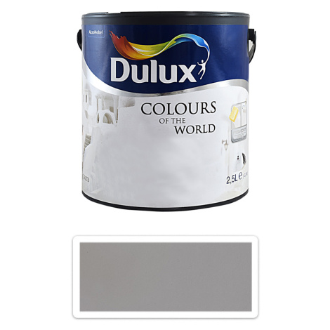 DULUX Colours of the World - matná krycí malířská barva do interiéru 2.5 l Stříbrný led