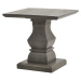 Estila Luxusní moderní příruční stolek Lucia s masivní vyřezávanou nohou z akáciového dřeva šedá
