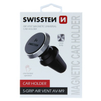 Magnetický držák do ventilace auta Swissten S-Grip AV-M9, černo-stříbrný