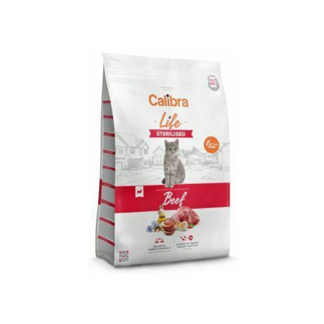 Calibra Cat Life Sterilised Beef 6kg sleva