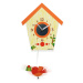 Flexistyle z110 - dětské kyvadlové hodiny s ptáčkem oranžová