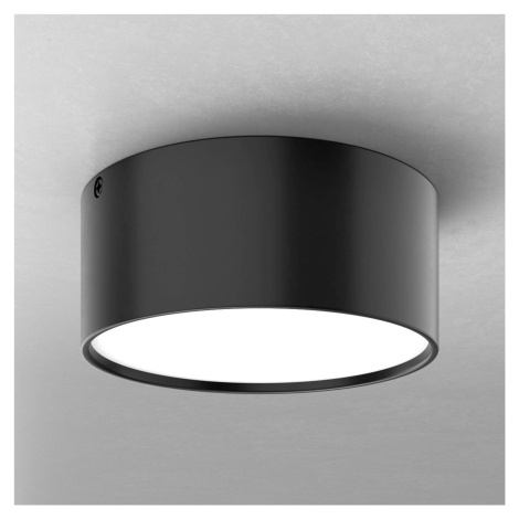 Ailati Jednoduché LED stropní svítidlo Mine, černé 14 cm