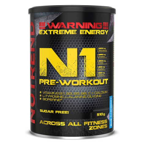 NUTREND N1 Pre-Workout modrá malina 510 g