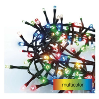 LED vánoční řetěz – ježek, 12 m, venkovní i vnitřní, multicolor, časovač