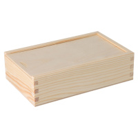 Dřevěná krabička na fotografie ve formátu 9x13 cm