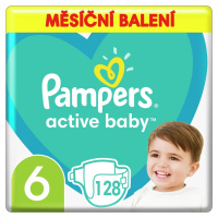 Pampers Active Baby 6 128 ks