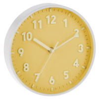 Nástěnné hodiny Silvia žlutá, 20 cm