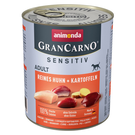 Animonda Grancarno Sensitiv kuřecí maso a brambory 12× 800 g