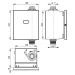 Alca plast Automatický splachovač WC kov, 12V - napájení ze sítě (ASP3K)