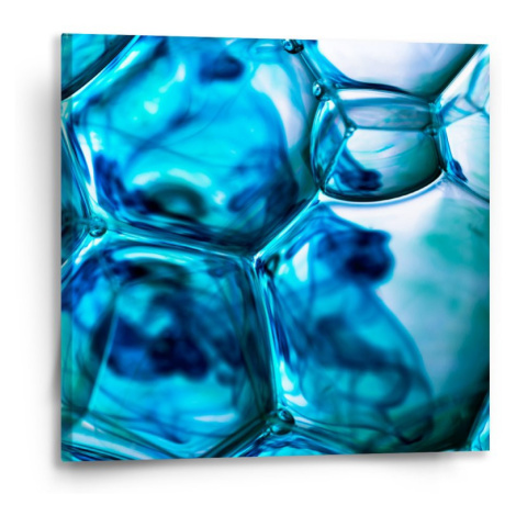 Obraz Modré bubliny - 50x50 cm