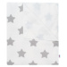 New Baby Nepromokavá flanelová podložka Hvězdičky bílá, 57 x 47 cm