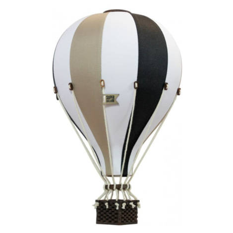 Super balloon Dekorační horkovzdušný balón – černá/béžová - S-28cm x 16cm