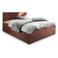 MSL Kontinentální čalouněná postel RIVOL (140 x 200 cm) Barva látky: MAGIC VELVET 2258
