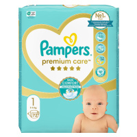 Pampers Premium Care Velikost 1, 72 Plenek, 2kg-5kg