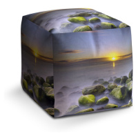 Taburet Cube Kameny v jezeře: 40x40x40 cm