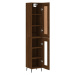 vidaXL Skříň highboard hnědý dub 34,5 x 34 x 180 cm kompozitní dřevo