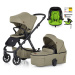 PETITE&MARS - Kočárek kombinovaný ICON 2v1 Mossy Green LITE RWS + KIDDY Evoluna i-size 2 + zákla