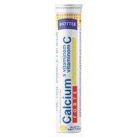 Biotter Calcium s vitamínem C FORTE citron - šumivé tablety 20ks
