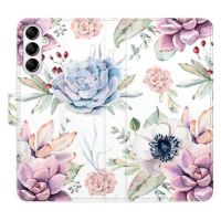 iSaprio flip pouzdro Succulents Pattern pro Samsung Galaxy A14 / A14 5G