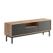 TV stolek BERGEN — 154x39x57, dub jaskson hickory/grafit