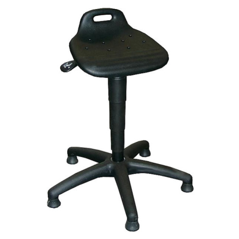 meychair Pracovní stolička, sedák z PU lehčené hmoty, s podlahovými patkami