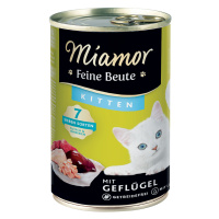 Výhodné balení Miamor Feine Beute Kitten 12 x 400 g - drůbeží