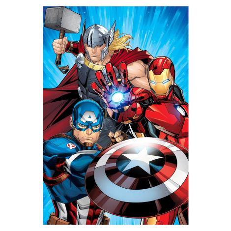 Jerry Fabrics Deka mikroflanel 100x150 cm - Avengers "Heroes 02"