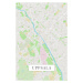 Mapa Uppsala color, POSTERS, 26.7 × 40 cm