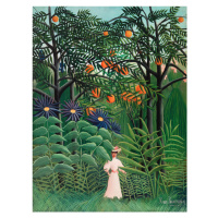 Obrazová reprodukce Walking in the Exotic Forest - Henri Rousseau, 30x40 cm