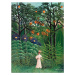 Obrazová reprodukce Walking in the Exotic Forest, Henri Rousseau, 30 × 40 cm