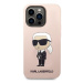 Karl Lagerfeld KLHMP14LSNIKBCP hard silikonové pouzdro iPhone 14 PRO 6.1" pink Silicone Ikonik M