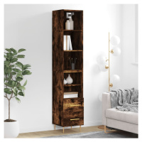 vidaXL Skříň highboard kouřový dub 34,5 x 34 x 180 cm kompozitní dřevo