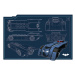 Umělecký tisk Batmobil - Blueprint, (40 x 26.7 cm)