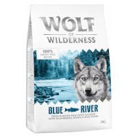 Wolf of Wilderness granule, 1 kg za skvělou cenu - Blue River - losos a kuře