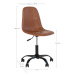 Norddan Designová kancelářská židle Myla vintage hnědá
