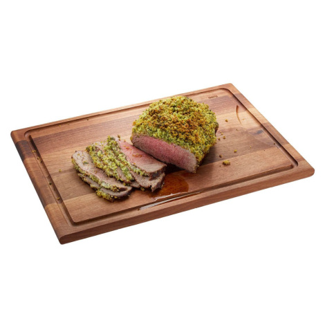 GEFU Krájecí prkénko ENNO, velké, s drážkou, ořechové dřevo